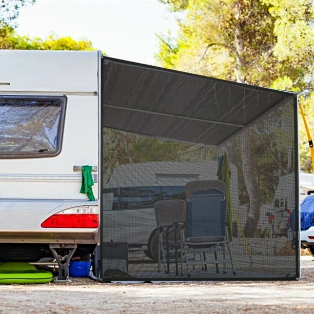 SUGIFT Sunshade Mesh 9 x 7 Feet RV Awning Side Mesh Screen