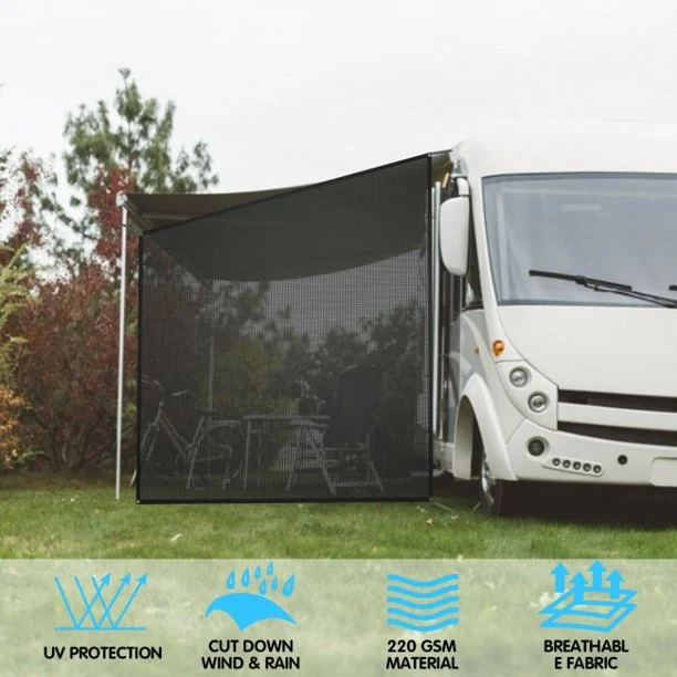 SUGIFT Sunshade Mesh 9 x 7 Feet RV Awning Side Mesh Screen