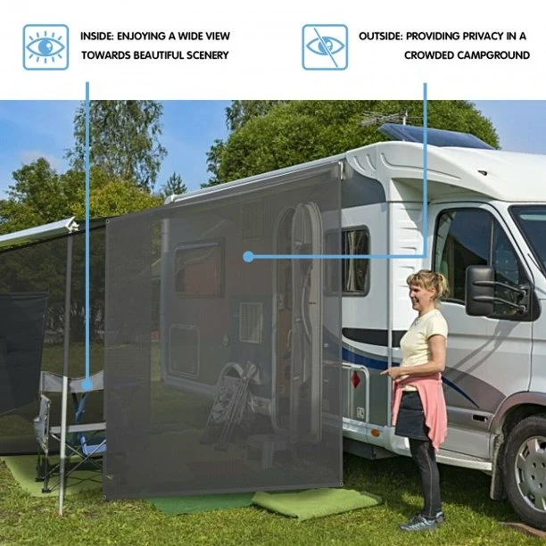 SUGIFT Sunshade Mesh 9 x 7 Feet RV Awning Side Mesh Screen