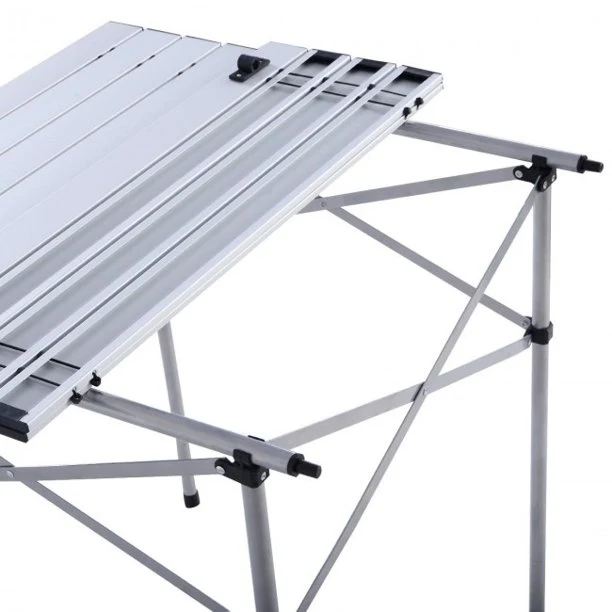 SUGIFT Folding Table Roll Up Portable folding Camping Aluminum Picnic Table