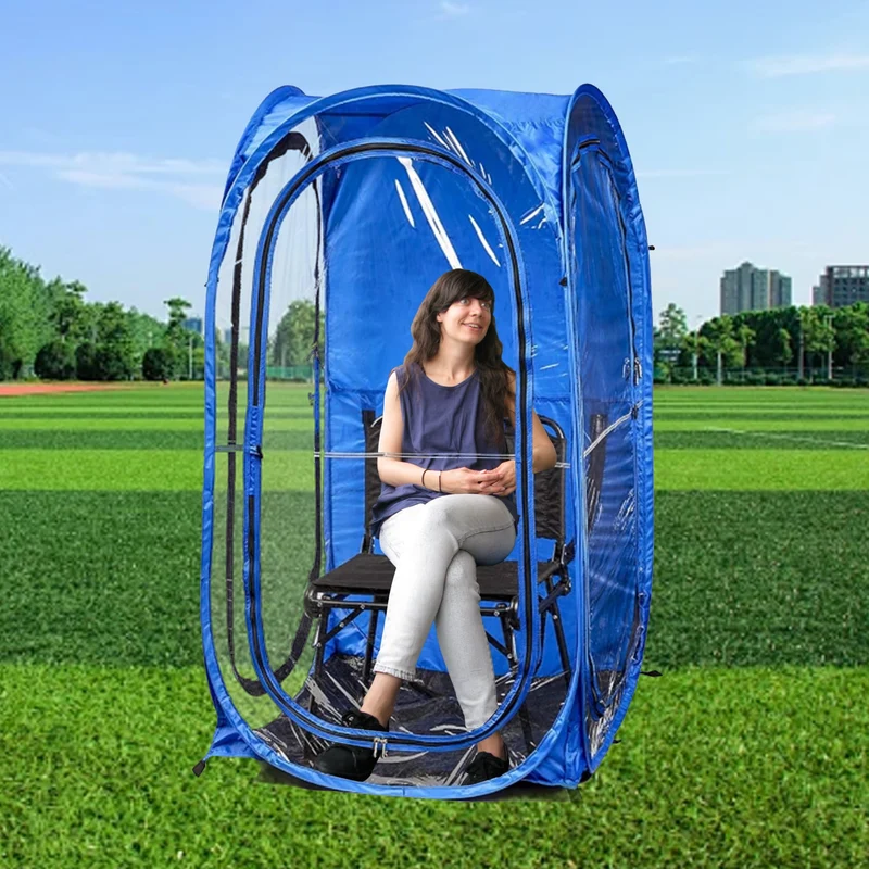 SUGIFT 1 Person Weather Pod Portable Pop Up Tent for Sports Event, Blue