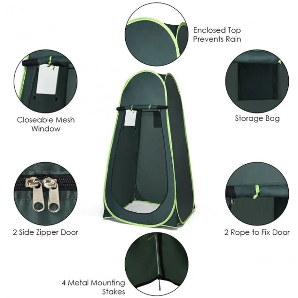 SUGIFT Outdoor Portable Pop Up Privacy Shower Toilet Changing Room