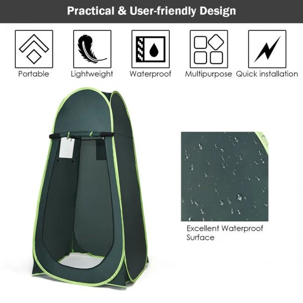 SUGIFT Outdoor Portable Pop Up Privacy Shower Toilet Changing Room