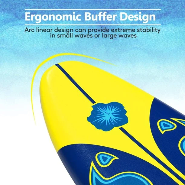 SUGIFT 6 ft Surfboard with Removable Fins Beginner Board for Adults and Kids