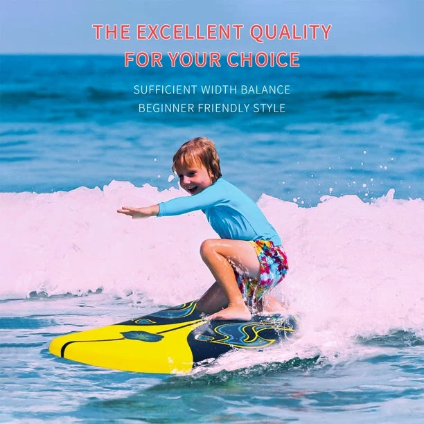 SUGIFT 6 ft Surfboard with Removable Fins Beginner Board for Adults and Kids