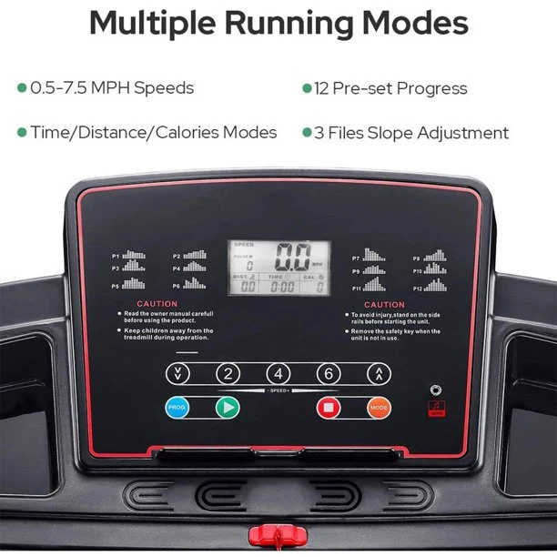 SUGIFT Folding Treadmill 2.0 HP Multifunctional Compact Electric Treadmill