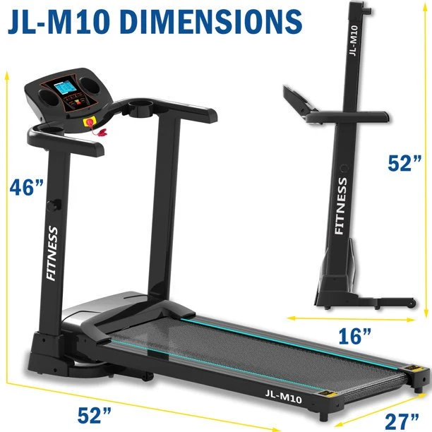SUGIFT Folding Treadmill with Cup Holder LED Display Slope Adjustment