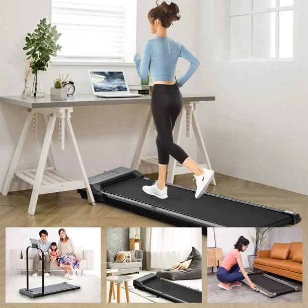 SUGIFT Folding Treadmill Under Desk Treadmill 2 in 1 Electric Walking Machine