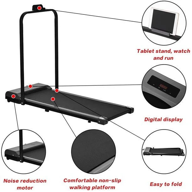 SUGIFT Folding Treadmill Under Desk Treadmill 2 in 1 Electric Walking Machine
