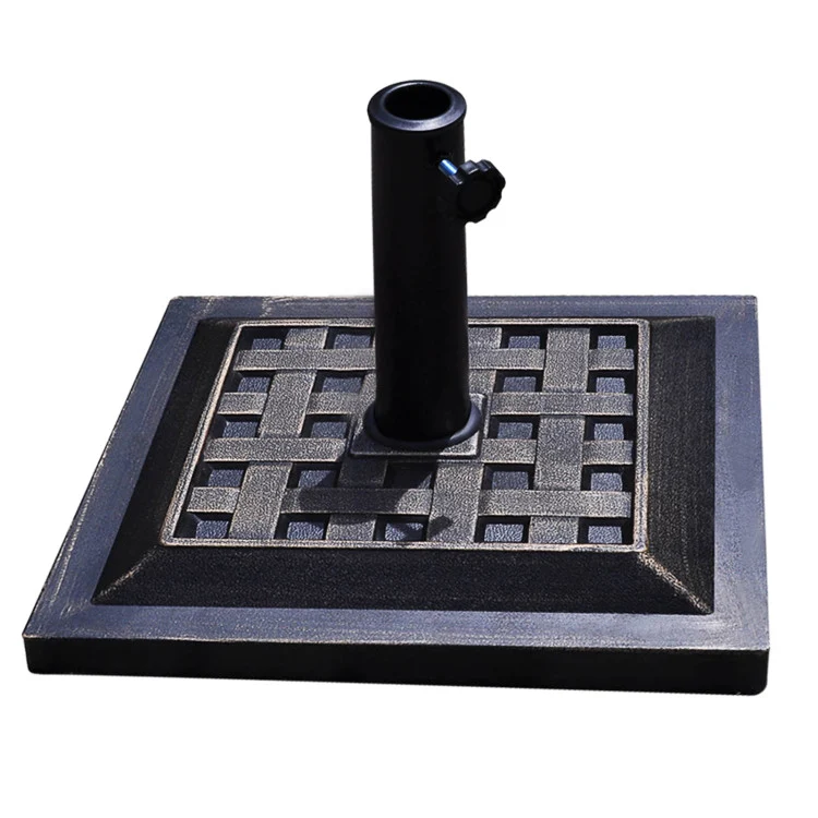 30 lbs. Resin Patio Umbrella Base in Bronze