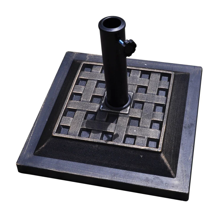 30 lbs. Resin Patio Umbrella Base in Bronze