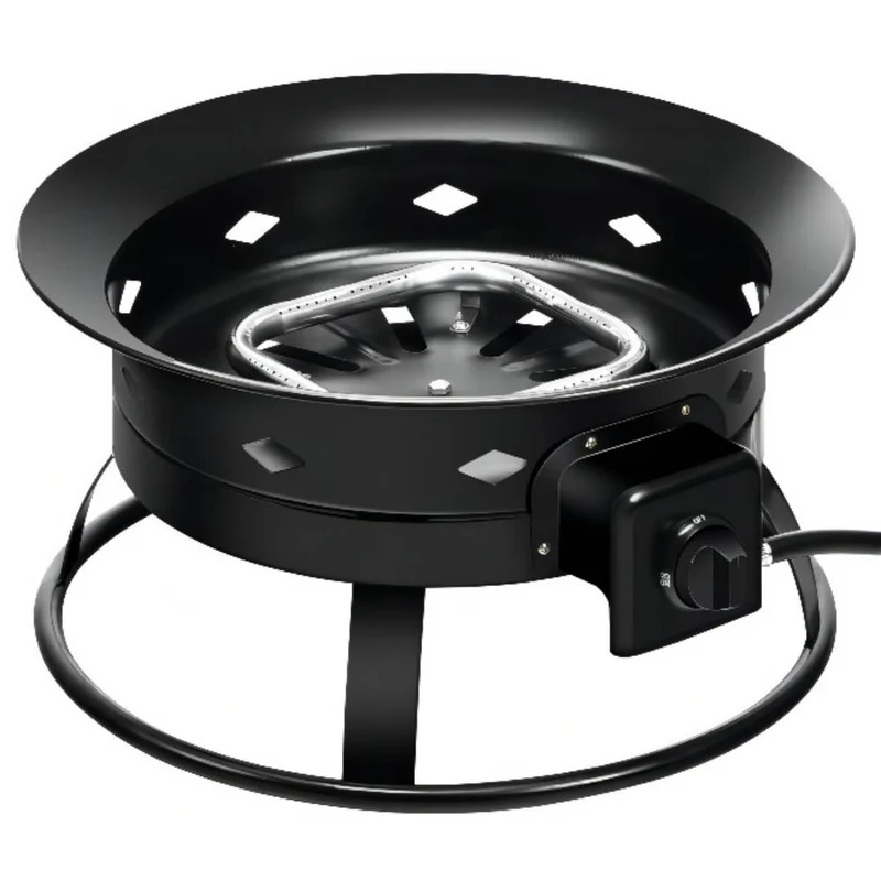 Portable Propane Gas Fire Pit with Cover and Carry Kit