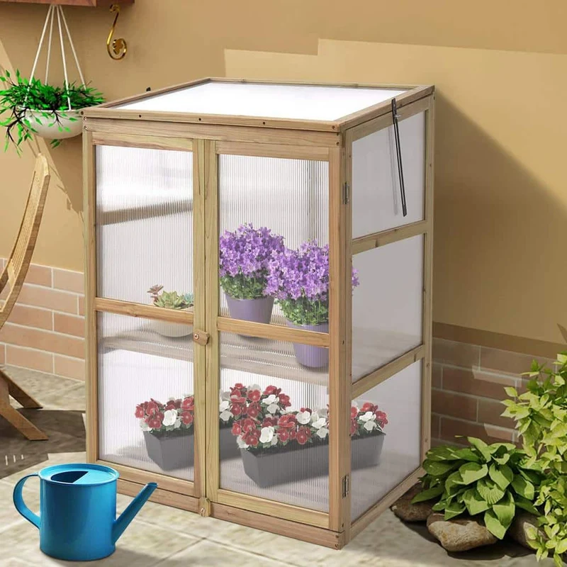 22.5 in. x 30.0 in. Garden Portable Wooden Greenhouse
