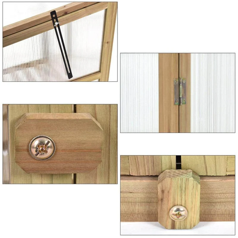 22.5 in. x 30.0 in. Garden Portable Wooden Greenhouse