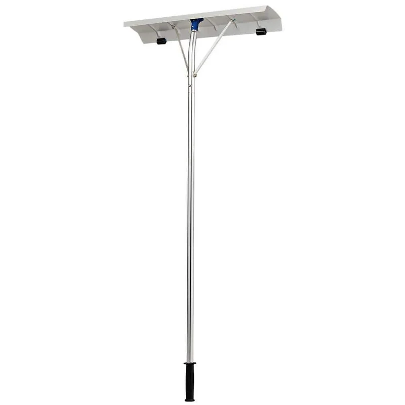 240 in. Outdoor Extendable Aluminum Sturdy Lightweight Roof Snow Rake with Anti-Skid Handle