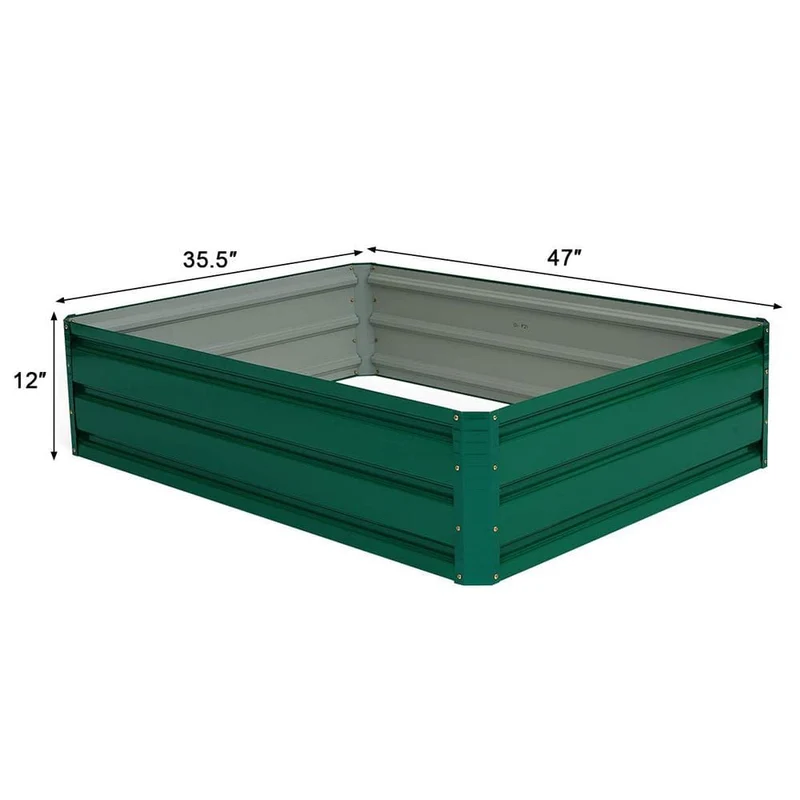47.5 in. Metal Patio Raised Garden Bed