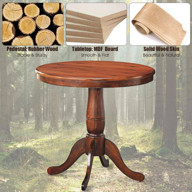 32 in. Wood Outdoor Dining Table