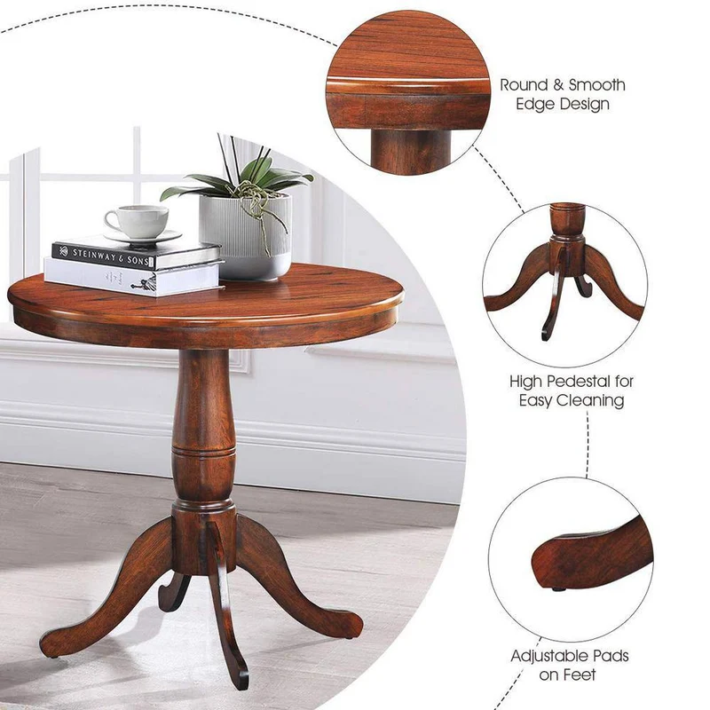 32 in. Wood Outdoor Dining Table