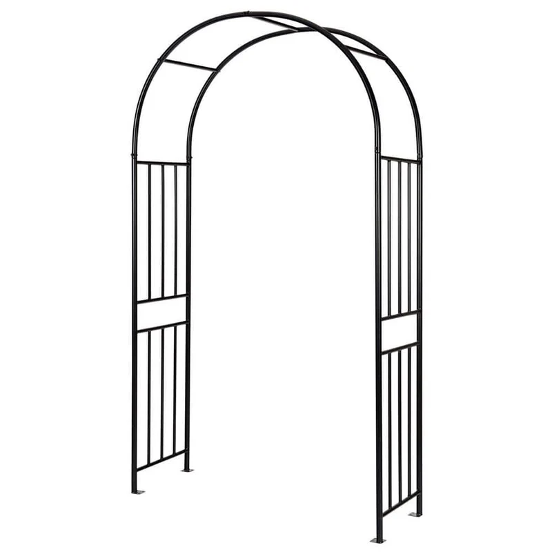 17.5 in. x 47 in. x 86 in. Steel Metal Decorative Backyard Arch Arbor