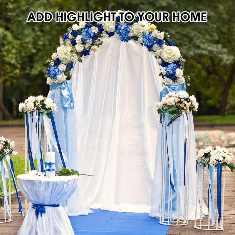 17.5 in. x 47 in. x 86 in. Steel Metal Decorative Backyard Arch Arbor