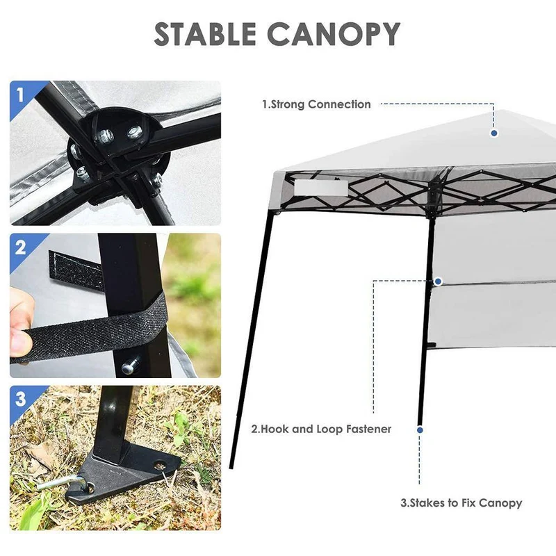 7 ft. x 7 ft. Adjustable Instant Canopy-Pop Up Tent with Carry Bag