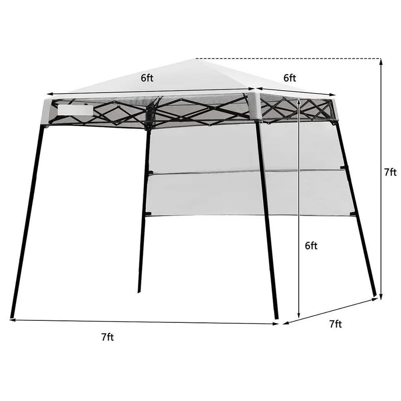 7 ft. x 7 ft. Adjustable Instant Canopy-Pop Up Tent with Carry Bag