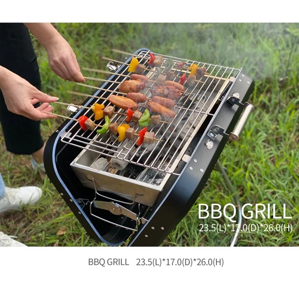 SUGIFT Charcoal Grill Collapsible and portable Handle design BBQ grill for Outdoor BBQ