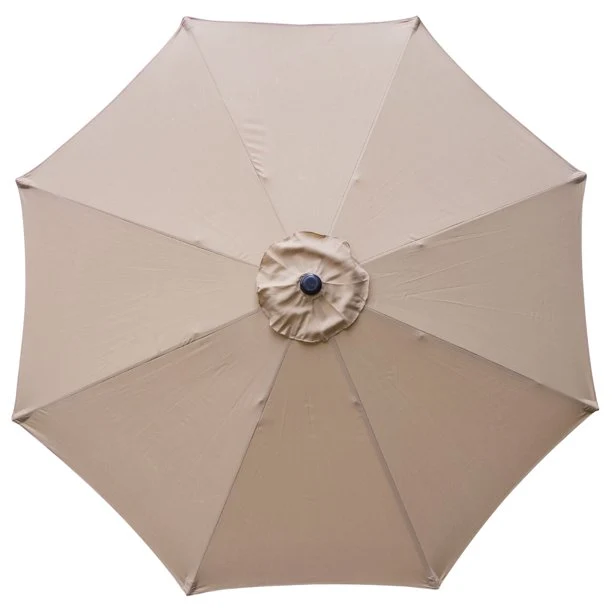 SUGIFT Outdoor Market Table Umbrella with Push Button 9 ft Patio Umbrella Tilt Crank, Garden / Backyard / Pool