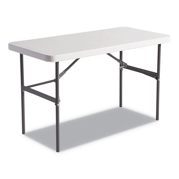 Folding Table Rectangular Radius Edge, 48 x 24 x 29 Inches