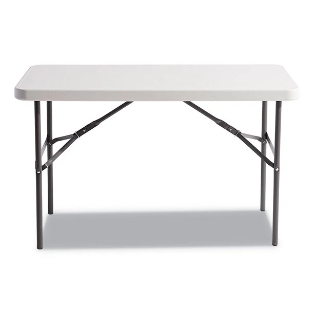 Folding Table Rectangular Radius Edge, 48 x 24 x 29 Inches