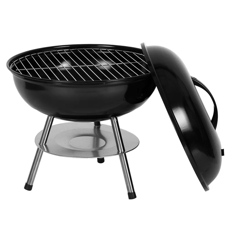 SUGIFT 14 in BBQ Grill Portable Charcoal Stove Apple Stove with Black Lid