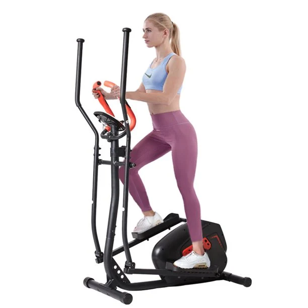 SUGIFT Elliptical Machine Trainer Magnetic Smooth Quiet Driven with LCD Monitor