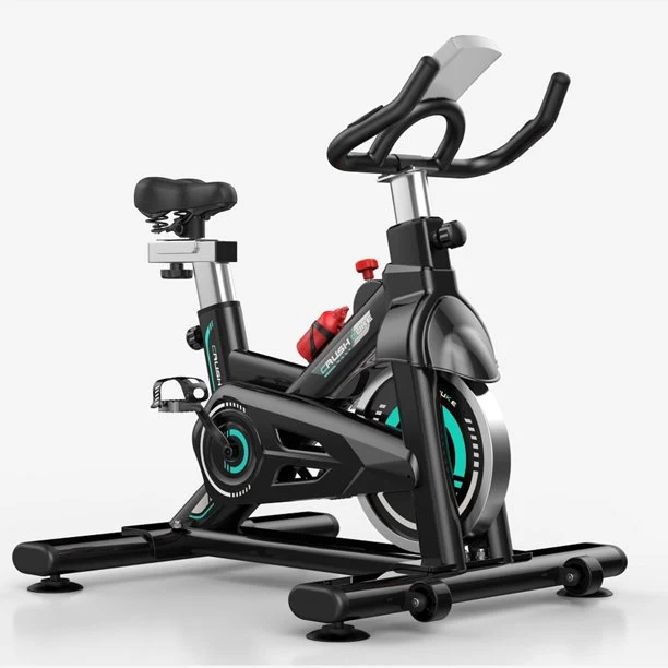 SUGIFT Adjustable Exercise Bike, Stationary Bicycle Aerobic Exercise With LCD Display and Water Bottle Cage
