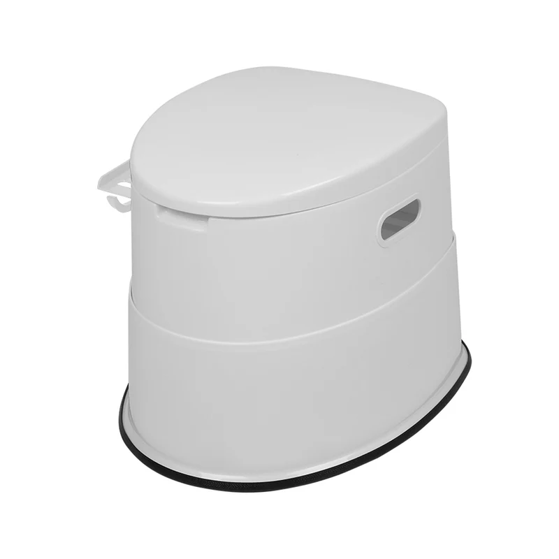SUGIFT Portable Toilet with Non-slip Mat White