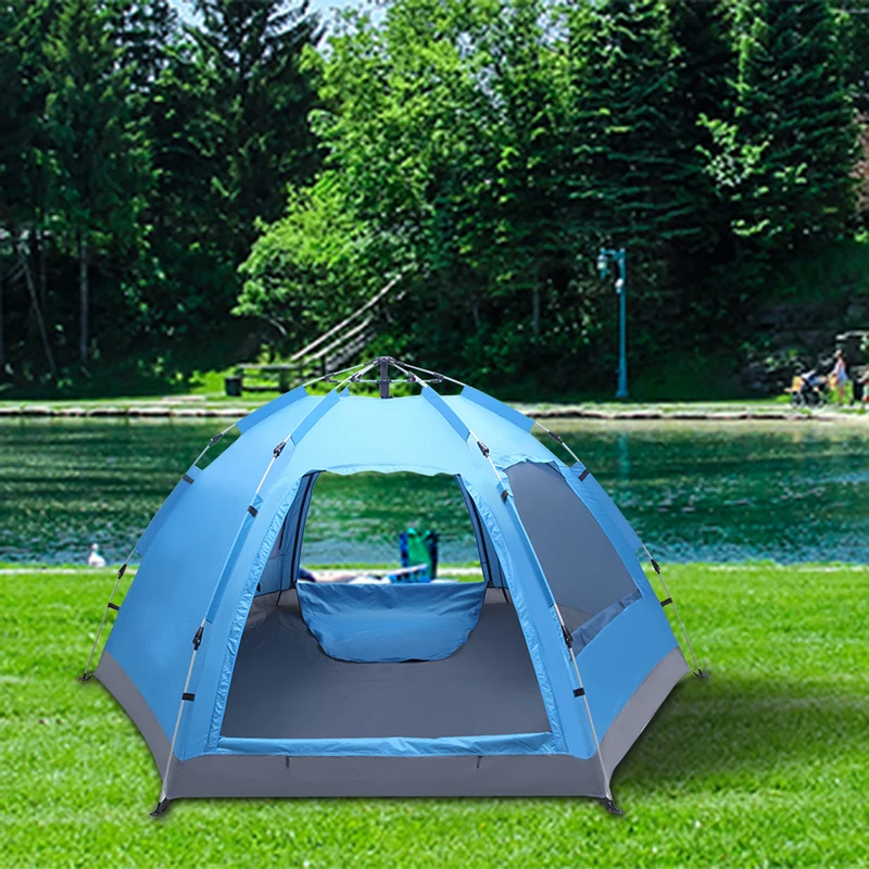 SUGIFT 3-4 People Automatic Family Tent Waterproof Camping Hiking Outdoor Pop-up Tent