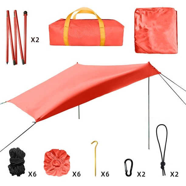 SUGIFT Sunshade Beach Tent with sandbag Anchors, Sun Shelter with UV Protection for Camping Fishing at The Beach, Parks