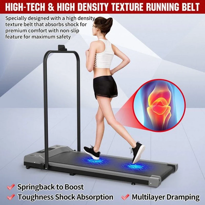 Treadmill 2.25HP 2 in 1 Folding Treadmill with Remote Control