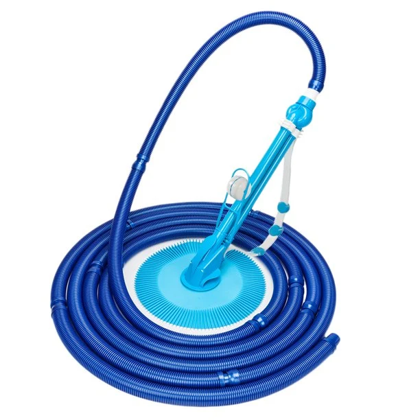 Luobod Auto Swimming Pool Cleaner w/10pcs Durable Hose, Blue