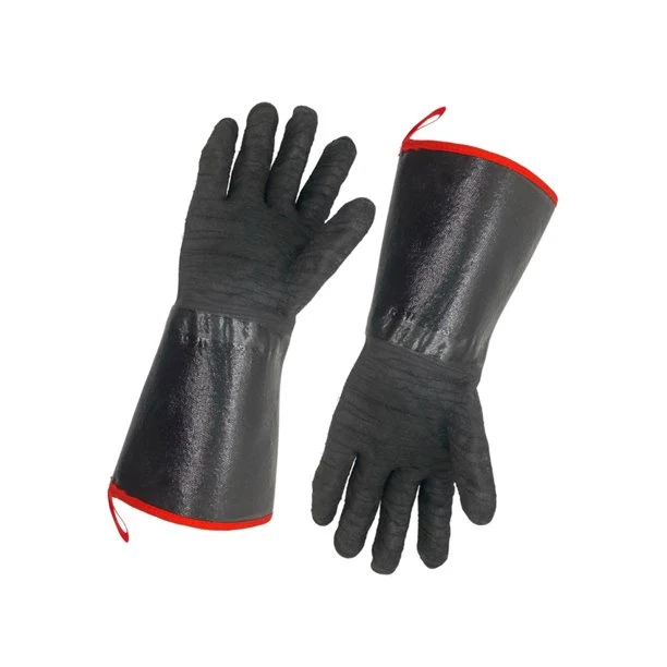 Barbecue Grill Gloves, Heat and Oil-Resistant Neoprene Oven Mitts, Long Waterproof Non-Slip Potholder