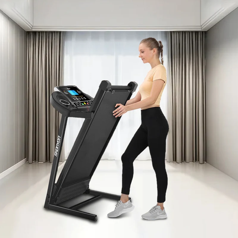 SUGIFT 2.0 Hp Electric Treadmill, 10¡ã Tilt, 5-inch LCD Screen, Folding Treadmill with MP3 Function