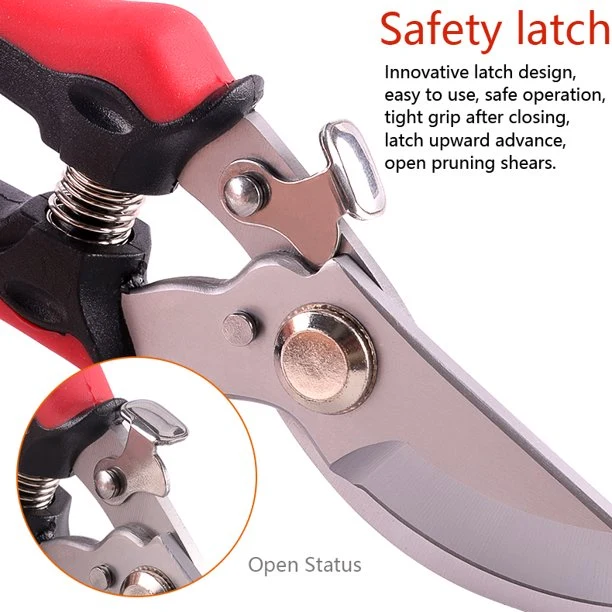 SUGIFT- Pruning Shears, Garden Shears, 8 in Professional, Garden Scissors, Gardening Shears, Garden Clippers
