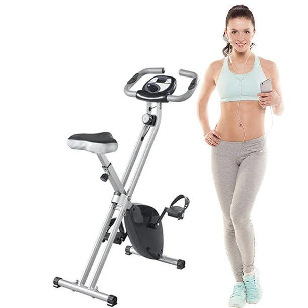 Folding Magnetic Upright Exercise Bike with Pulse