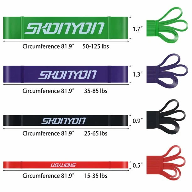SUGIFT Pull Up Assistance Bands, Resistance Bands Set for Men&Women, Perfect for Body Stretching, Powerlifting, Resistance Training
