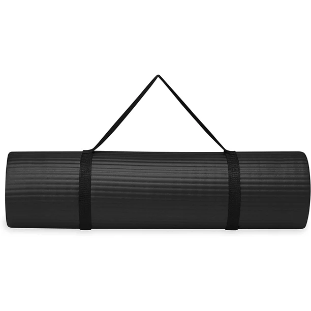 SUGIFT 2/5-Inch Extra Thick Yoga Mat Black