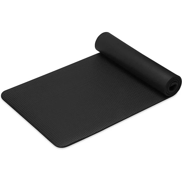 SUGIFT 2/5-Inch Extra Thick Yoga Mat Black