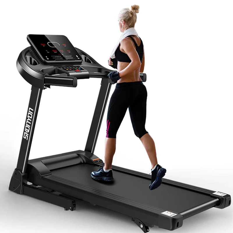 Folding Smart Treadmill with 15% Incline 2.5HP Folding Electric Treadmill with LED Display and Cup Holder for Home Gym Fitness Exercise