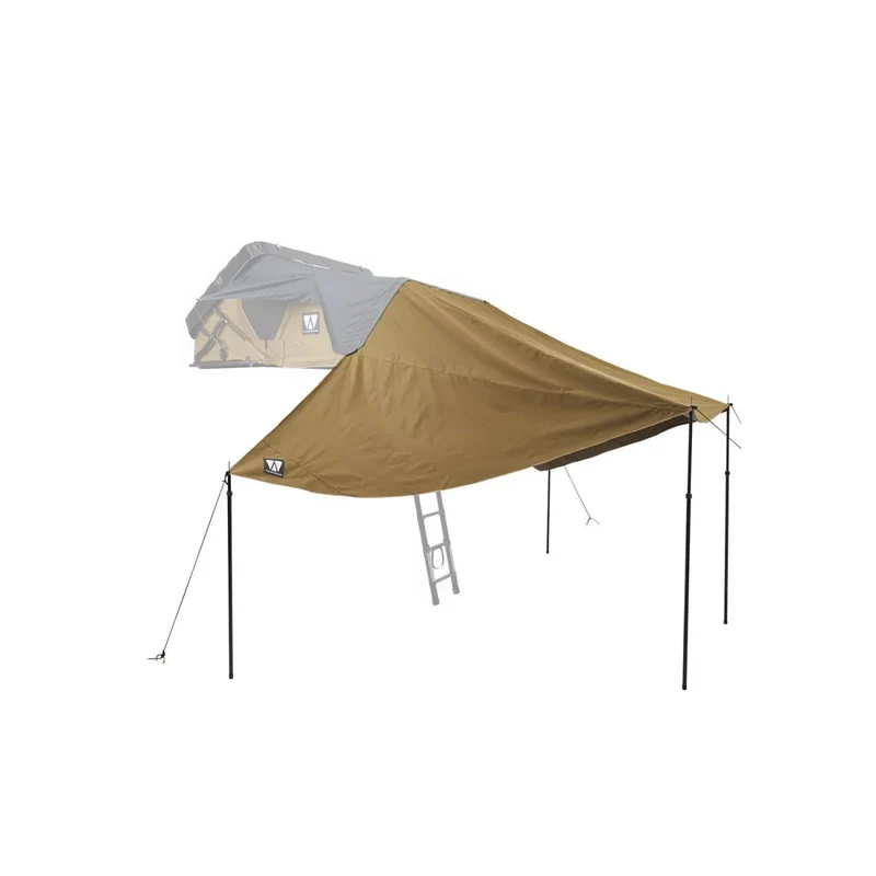 Sonnensegel zu Vickywood Dachzelt Mighty Oak 190 goldbraun