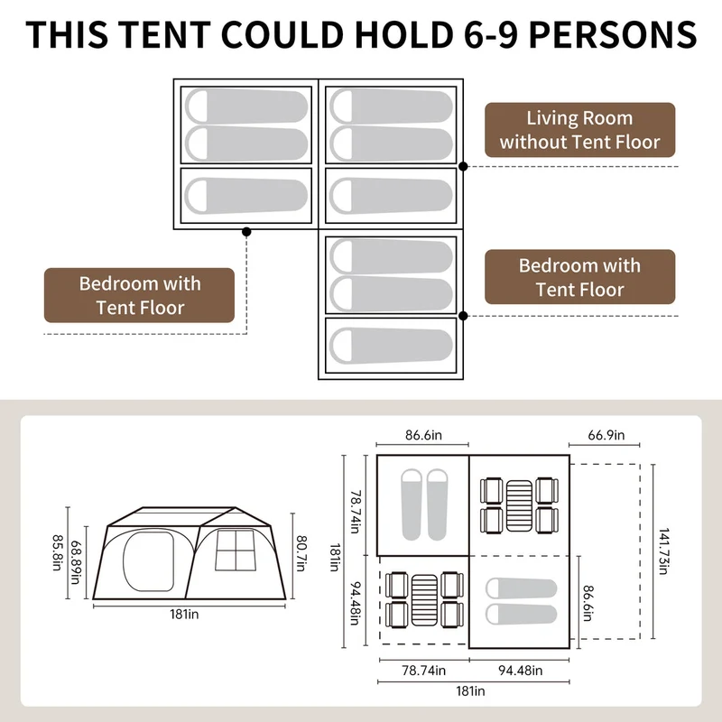 Village™ Suite Instant Cabin Tent – Limited Stock