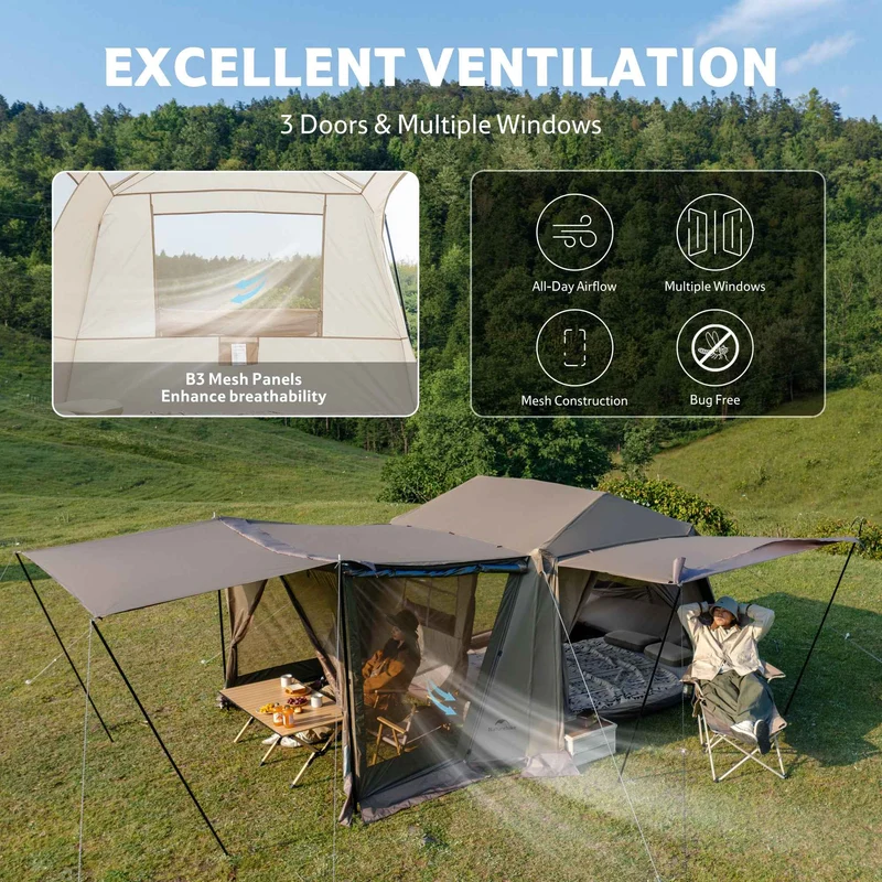 Village™ 6.0 Pro Gen 2 Instant Cabin Tent