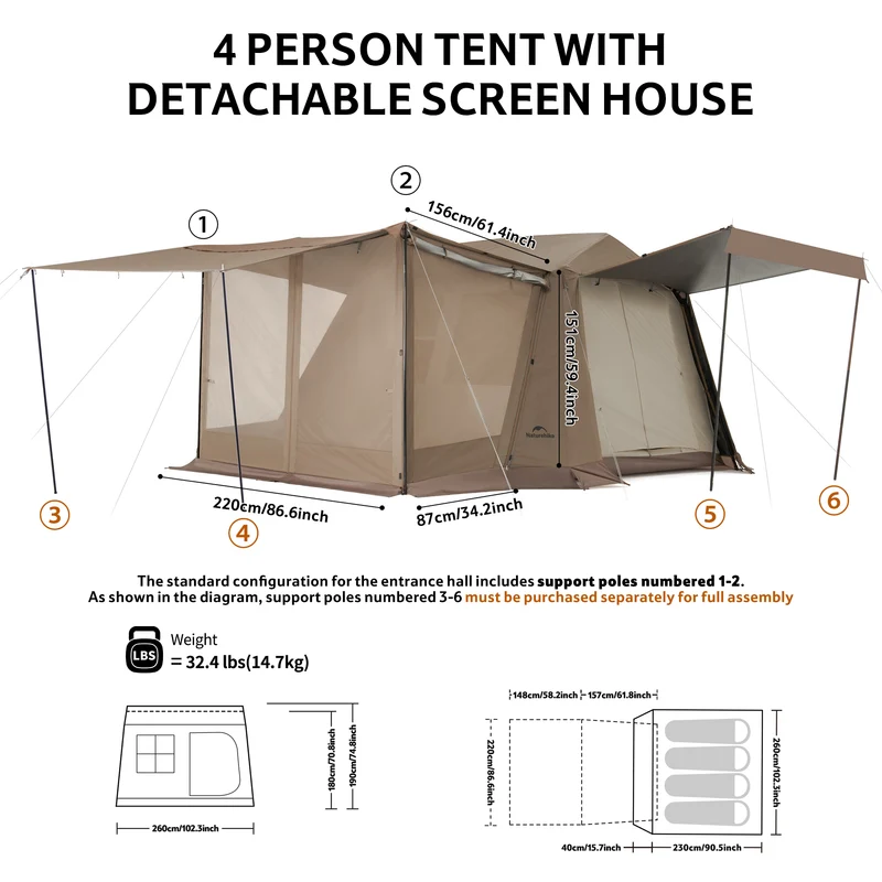 Village™ 6.0 Pro Instant Cabin Tent